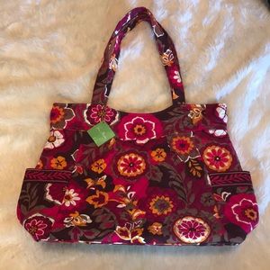 NWT Very Bradley Pleated Tote